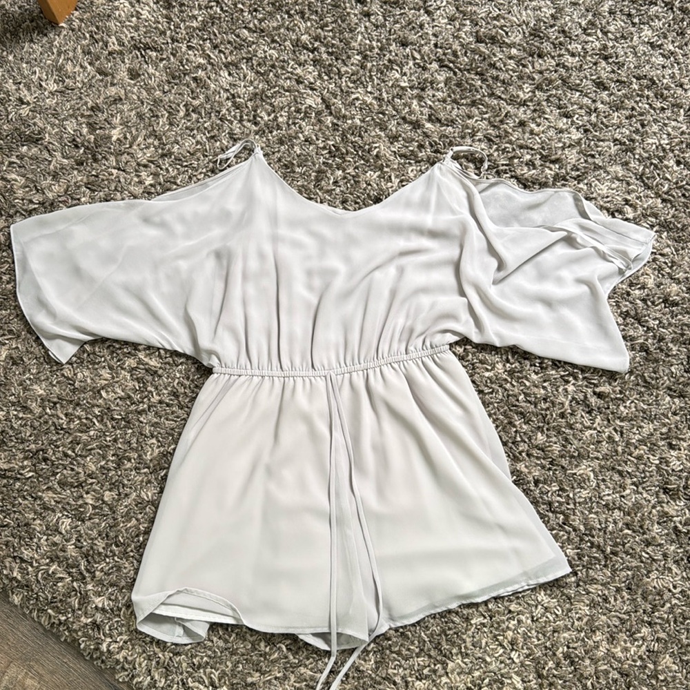 Naked zebra romper